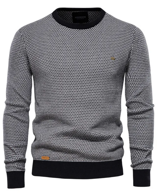 Karierter Herrenpullover
