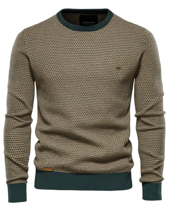 Karierter Herrenpullover