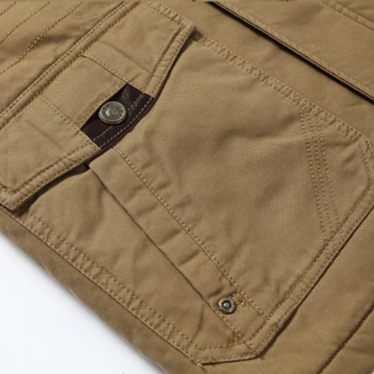 Elegante Baumwoll-Winterjacke mit Steppung