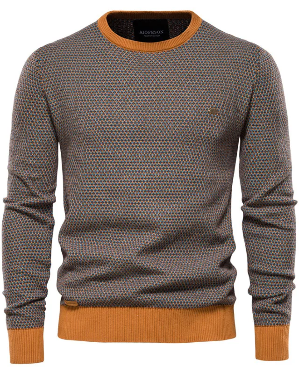 Karierter Herrenpullover