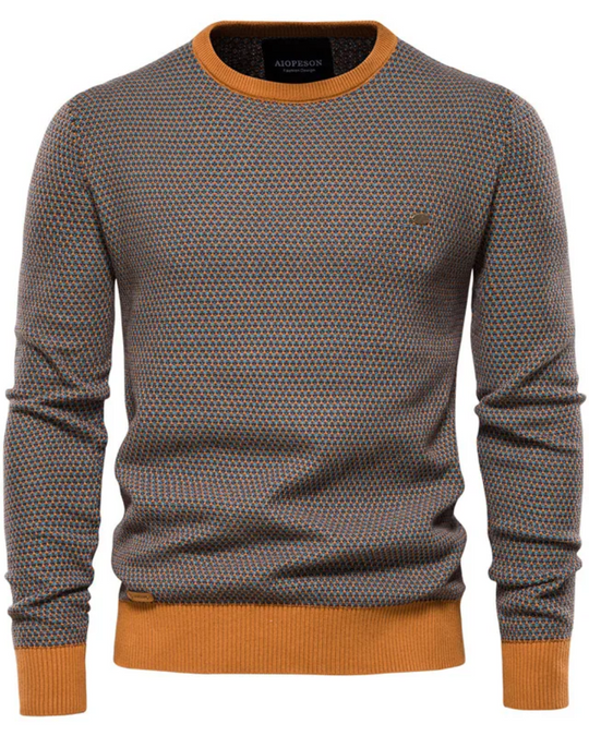 Karierter Herrenpullover