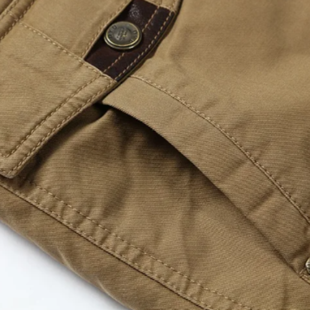 Elegante Baumwoll-Winterjacke mit Steppung