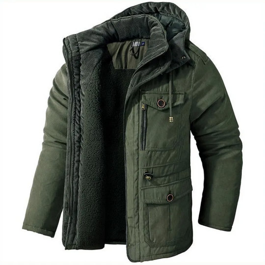 Polo - Winterjacke mit Kapuze und Innenfutter für Herren