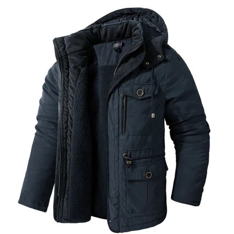 Polo - Winterjacke mit Kapuze und Innenfutter für Herren
